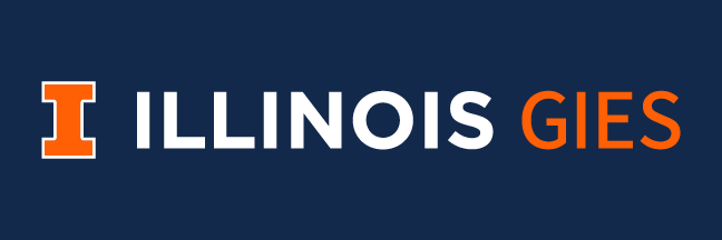 Brand Style Guide Wordmark Example - Illinois Gies blue